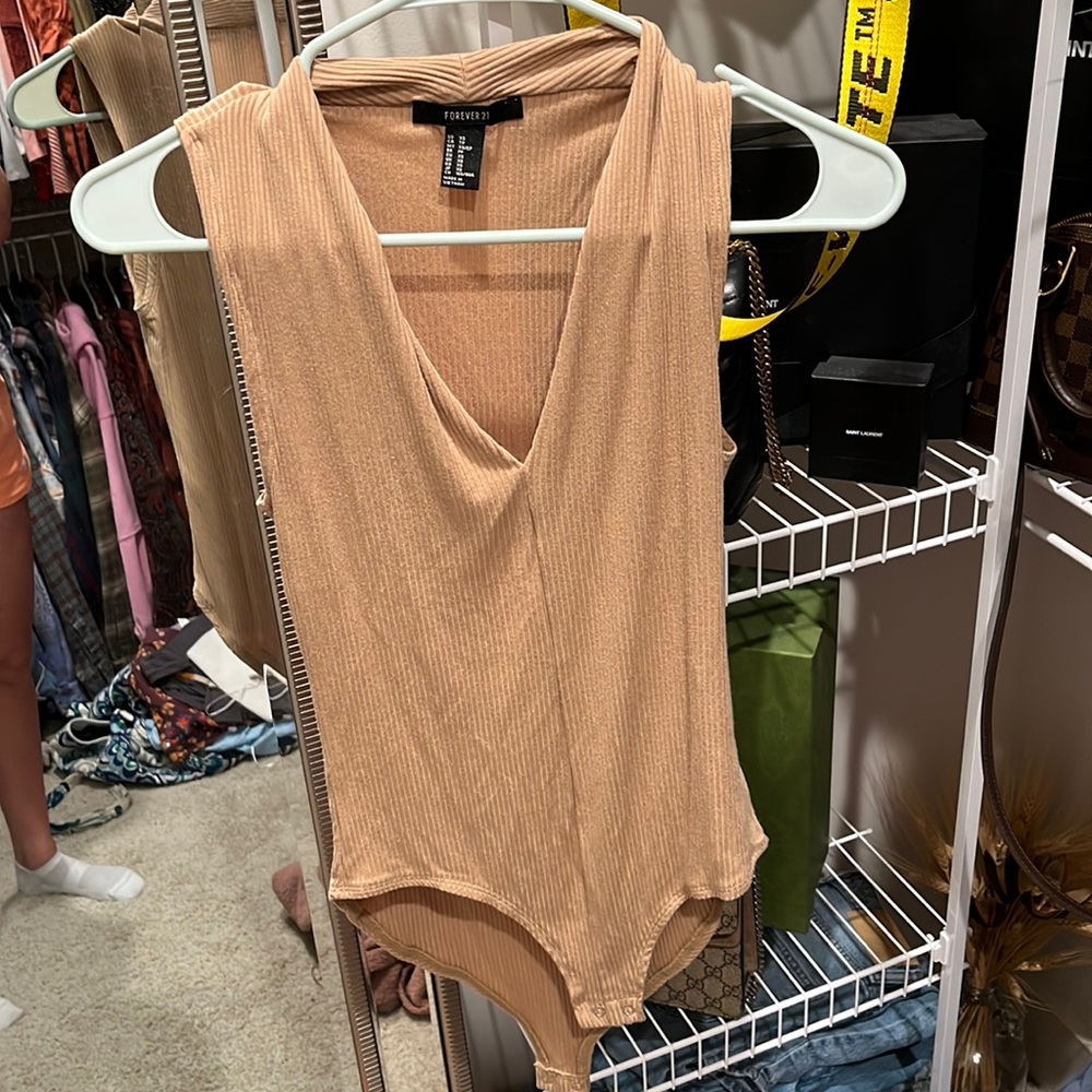 Nude forever21 bodysuit